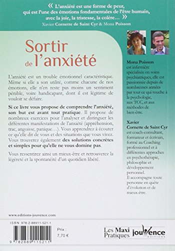 Book's Cover of Sortir de l'Anxiete