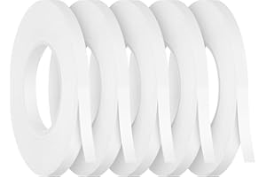 Kesote 5x Klebeband Doppelseitig Selbstklebend Doppelklebeband 6 mm Transparent für Basteln DIY Handwerk 20 Meter