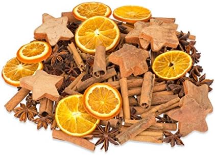 NaDeco® Christmas Pot Pourri 250g with Orange Slices, Cinnamon Sticks, Star Anise, Coco Stars
