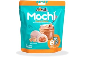 CANDYFRIZZ SELECTION Royal Family Mochi – Confezione da 8 Pezzi – Un viaggio tra 7 sapori irresistibili - Scegli il tuo Gusto Preferito! (Burro d'Arachidi)