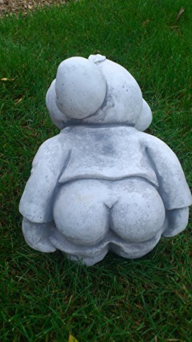 ST101015 Cooler Troll mit nackten Arsch „Leck mich!“ Gnom Wichtel Steinfigur - 3