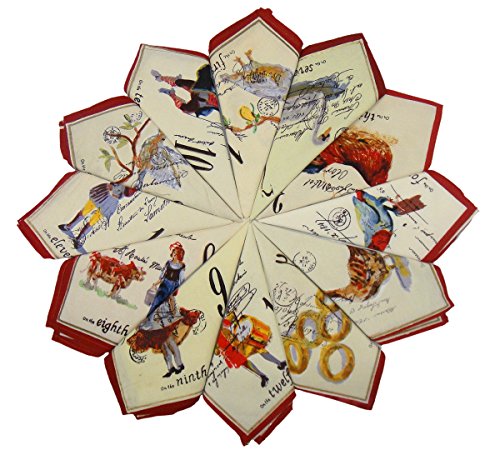 Patterned Cotton Dinner Napkins-12 Days napkins Set - pack of 12 RS.368 (59.00% Off) - Amazon
