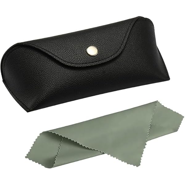 Set 2 Custodie Per Occhiali Rigide In PU - Include Panno E Cacciavite, Design Vintage - Foto 6