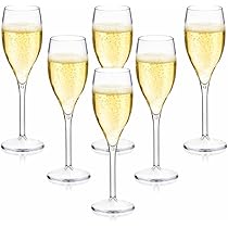 Bicchiere da champagne in plastica Palm Flute Blanc, antiscivolo