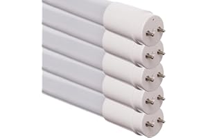 NCC-Licht 5 x LED Röhre 150cm 24W/840 G13 2500lm neutralweiß 4000K, Ersatz für T8 Leuchtstoffröhre 58W aus Kunststoff mit Starter