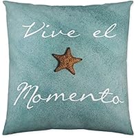 Dream&Fun Funda de cojín reversible Vivir 50 x 50 cm