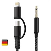 Woyax by Deji Type-C + iPhone Lightning to 3.5mm Aux Ses Kablosu Stereo Destekli 1.2M