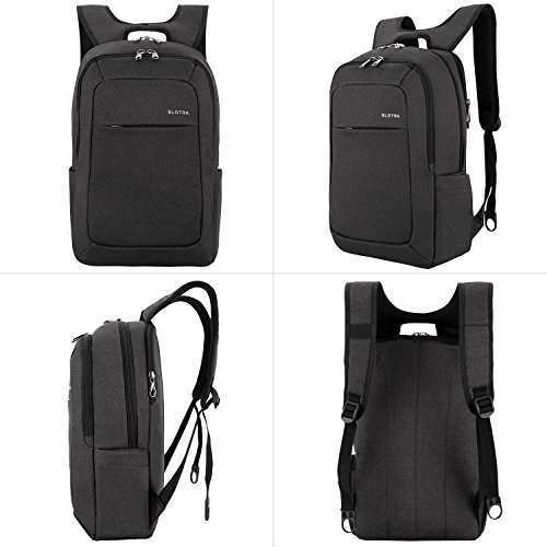 Laptop Rucksack Computer Notebook Tasche Geschäftsleute Reisen wasserdicht-schwarz - 8