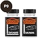 Produktbild TRISTARcolor Autolack Lackstift Set für VW/Volkswagen P0 Black Oak Brown Metallic Basislack Klarlack je 50ml