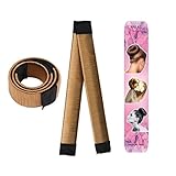 HARMON Damen Haarband Friseur Band Fashion Haarstyling Tool Donut Hair Bun Maker Hellbraun - 2