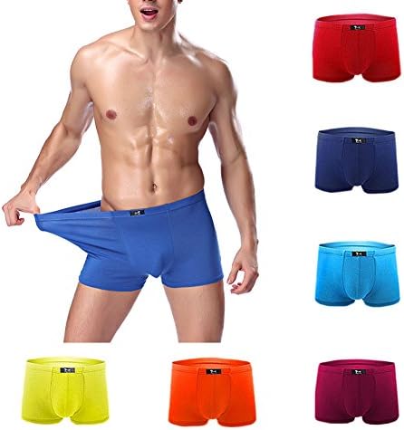 NXY SLJ Men's 7-Pack Stretchable Super Soft Microfiber Boxer Briefs