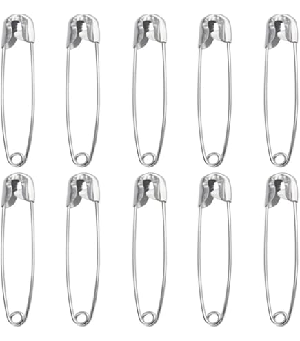 36 Sicherheitsnadeln Set - 27/38/50mm In Nostalgischer Click Clack Dose