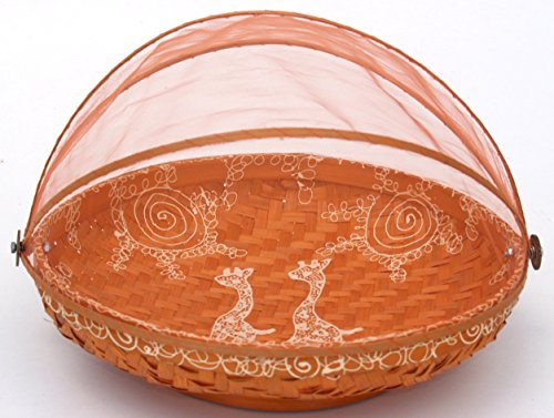 Fliegenschutz Obstkorb in 3 Größen – orange / Küche & Tisch – Größe: 35 cm Ø - 2