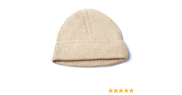 Fine Rib Knitted Fisherman Beanie Hat 