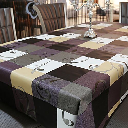 PVC high quality tablecloths/European-style pastrol table cloth/fabrics /Water and oil proof disposable table cloth/ soft cloth pad of glass-K 137x210cm(54x83inch)