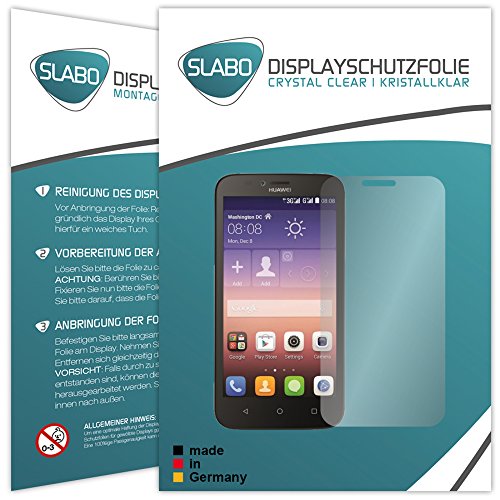 4 x Slabo Displayschutzfolie Huawei Y625 Displayschutz Schutzfolie Folie „Crystal Clear“ unsichtbar MADE IN GERMANY - 2