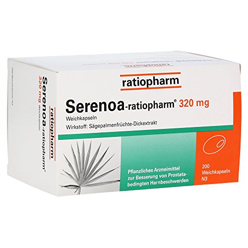 Preisvergleich Produktbild Serenoa ratiopharm 320 mg Weichkapseln 200 stk