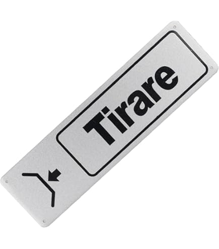 Targhette Spingi/Tira In Alluminio Spazzolato - Set Di 2, Ø75mm, Autoadesive - Foto 7