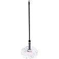Pivalo Easy Twist Mop Long Extended Handle Wet Mop Poly Cotton Head Home Office Use for Hardwood Tile Cement Floor- (Random Color, Pack of 1)