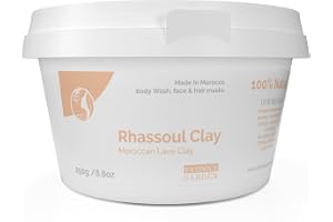 Fatima's Garden Ghassoul Lera - Naturlig Detoxlera för Hud & Hår, 250g