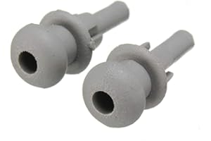 MOMOALA Hutablagen-Clips, kompatibel mit Seilschnur, kompatibel mit Citroen Saxo C2 C3 Xsara Picasso, Grau, 2 Stück