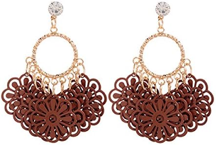 FAONL Retro Exaggerated Earrings Fashionable Large Earrings Earrings,1-OneSize