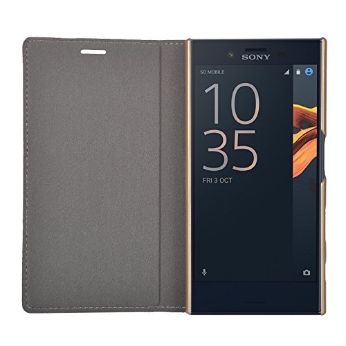 Sony Xperia X Compact Hülle,IVSO Hohe Qualität Advanced Shock Absorption Technology Case Folio Tasche Cover für Sony Xperia X Compact Smartphone 11,7 cm (4,6 Zoll) (Für Sony Xperia X Compact, Golden) - 3