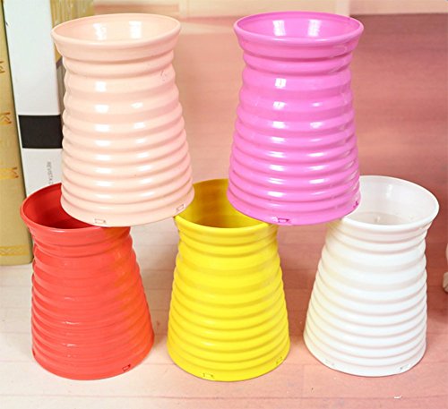Demarkt Vasen Deko Vase Blumenvase Wohnungseinrichtung Gelb - 5