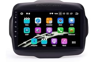 Wostoke Car CarPlay Android Auto Navigazione Stereo GPS Radio Fotocamera Display 9" IPS Schermo tattile Headunit Tablet Pad Lettore multimediale Per Jeep Renegade 2016-2020 Octa Core 6G+128G