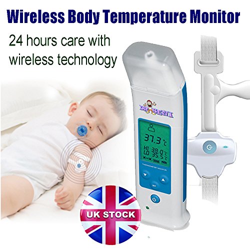 Digital LCD Quality Wireless Body Temperature Monitor (Thermometer) Baby child adult