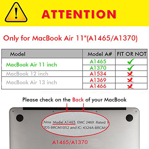 Macbook Air 11 H  lle TECOOL  Ultra Slim Serie  Plastik Hartschale Schutzh  lle Snap Case Silicon Tastatur Abdeckung und Schirm Schutz Tasche Cover Zu