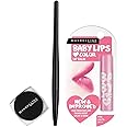 Maybelline New York Lasting Drama Gel Eyeliner,Blackest Black, 2.5G And New York Baby Lips Glossy Lip Balm, Pink Lolita, 4G