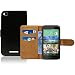 Produktbild HTC Desire 320 Premium Leder Flip Case - Schwarz Pu Leder SchutzHülle Brieftasche Case Für HTC Desire 320 - thinkmobile