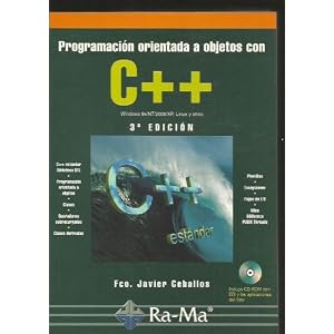 Programación orientada a objetos con C++, 3ª edición.