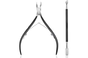 FUZVOL Lot de 2 coupe cuticule ongle outils pour enlever les cuticules en acier inoxydable et coupe-cuticules professionnels durables pour soins des ongles des doigts et des orteils