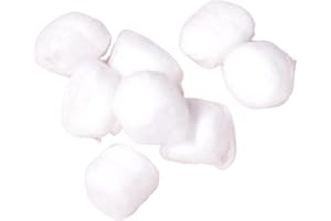 SILENT-QIAOYOU Makeup Baumwolle Bälle 300 Stücke, Entfetten Wattebausch, Wattebällchen, Wattebäusche für Make-Up Entfernung, Schönheit, Hautpflege, Salon und Heimgebrauch