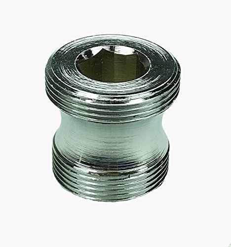 M20 AG x M22 AG, lang, chrom, Gewinde Adapter M22 AG auf M20 AG lang Chrom für Perlstrahler Gewinde am Wasserhahn. M20xM22. M20x1 auf M22x1. Oft bei Design Wasserhähnen. 2 x Aussengewinde. Passt auch bei Blancomila HD, Ringskär Ausziehversion