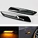 Produktbild Odster 2 St¨¹ck Bernstein/Wei 18LED Fender Seitenmarkierungsblinkerlampen-Auto Exterior Zubehr Fit f¨¹r BMW 1/3/5 Series