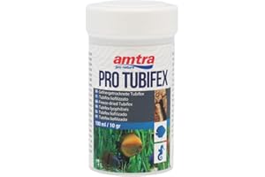 Amtra Pro Tubifex - Nourriture des Tubifex SP. Cubes Lyophilisés, 100% Purs, pour Poissons d'eau Douce et Marins, 100 ML