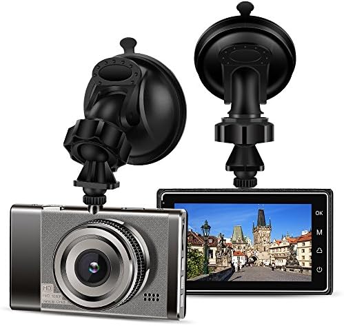 Dash Cam,Uniway Car VR07 DVR 3.0 Inch 1080P Dashboard Camera Car Vehicle Camera with G-Sensor Loop Recording WDR