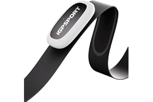 iGPSPORT HR50 Frequenza Cardiaca Cardiofrequenzimetro, Bluetooth ANT+, Durata della Batteria di 1 Anno, Sensore HRM Impermeabile IPX7, per Ciclismo, Corsa, Yoga