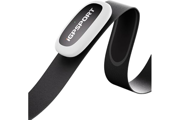 iGPSPORT HR50 pulsmätare, vattentät bröstbä pulsmätare Bluetooth ANT+ för cykling löpning jogging yoga fitness