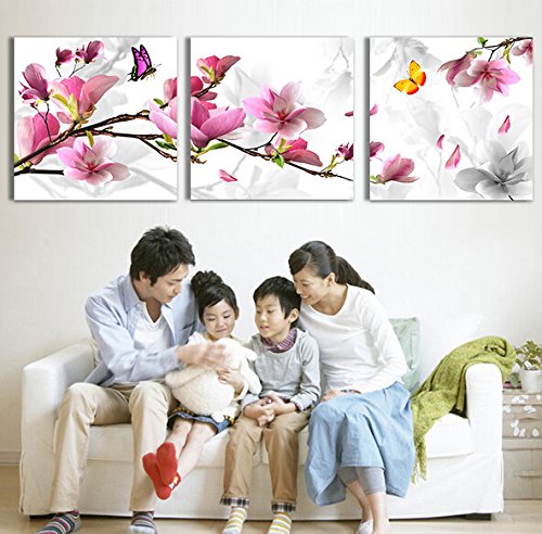 [Kostenloser Versand] 3 Blume Kombination Malerei Ölgemälde auf Leinwand gedruckt Home Decorative Art Bild BML® Marke//3 Pintura AL óleo Combinación de flores impreso EN EL Hogar de la Lona Imagen de Arte Decorativo EN - 3