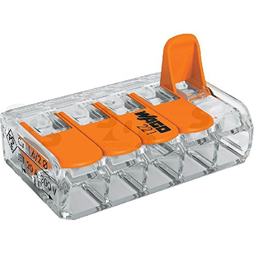 Preisvergleich Produktbild Wago COMPACT Verbindungsklemme 5-fach 221-415 (50 Stück)