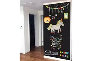 ‎KAROFOILFIX Magnet-Tafel-Folie Farbe: schwarz | 40 Größen | Preis-Leistung Top beschreibbar, abwischbar, magnetisch | Kreide Tafel MagnetFolie selbstklebend - Magnetwand Memoboard Hoch- und Querformat (200x100cm)