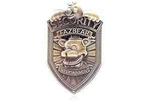 GUNBAK Badge FNAF FNAF Fazbear Entertainment 6,3 cm Badge de sécurité en métal