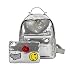 Produktbild Moonuy,Frauen Rucksack, 2018 Mode Bling Pailletten Handtasche Schultertasche Schulrucksäcke für Frauen Hohe Kapazität Reißverschluss für Mädchen, weibliche Rucksack mit Rahmen (Silber)