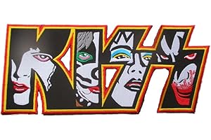 hotrodspirit - Grande Patch Kiss Gruppo Hard Rock 29x12.5 cm stemma posteriore Giacca Biker Fan Musica
