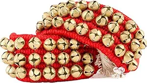 QUEEN EXPORT 3 line Heavy Brass pair for Kathak, Bharatnatyam, Indian Dancing Ghungroo, Semi-Pro Level