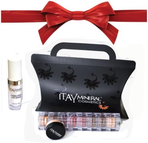 ITAY Beauty Mineral 8xStacks "Nature" + ITAY Hydra-Pure Eye Serum + Free Sample Size Foundation MF-7 Italian Biscotti (Medium) + Gift Box